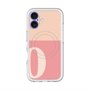 スリムプロテクションプレミアムケース with MagSafe［ オリジナル - initial two tone - O pink ］