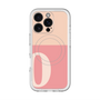 スリムプロテクションプレミアムケース with MagSafe［ オリジナル - initial two tone - O pink ］