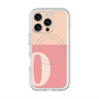 スリムプロテクションプレミアムケース with MagSafe［ オリジナル - initial two tone - O pink ］