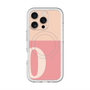 スリムプロテクションプレミアムケース with MagSafe［ オリジナル - initial two tone - O pink ］