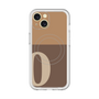 スリムプロテクションプレミアムケース with MagSafe［ オリジナル - initial two tone - O brown ］