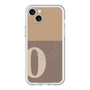 スリムプロテクションプレミアムケース with MagSafe［ オリジナル - initial two tone - O brown ］