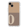 スリムプロテクションプレミアムケース with MagSafe［ オリジナル - initial two tone - O brown ］