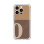 スリムプロテクションプレミアムケース with MagSafe［ オリジナル - initial two tone - O brown ］
