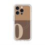 スリムプロテクションプレミアムケース with MagSafe［ オリジナル - initial two tone - O brown ］