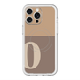 スリムプロテクションプレミアムケース with MagSafe［ オリジナル - initial two tone - O brown ］