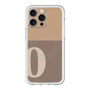 スリムプロテクションプレミアムケース with MagSafe［ オリジナル - initial two tone - O brown ］