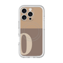 スリムプロテクションプレミアムケース with MagSafe［ オリジナル - initial two tone - O brown ］