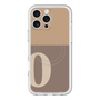 スリムプロテクションプレミアムケース with MagSafe［ オリジナル - initial two tone - O brown ］