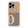 スリムプロテクションプレミアムケース with MagSafe［ オリジナル - initial two tone - O brown ］