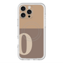 スリムプロテクションプレミアムケース with MagSafe［ オリジナル - initial two tone - O brown ］