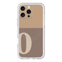 スリムプロテクションプレミアムケース with MagSafe［ オリジナル - initial two tone - O brown ］
