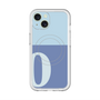 スリムプロテクションプレミアムケース with MagSafe［ オリジナル - initial two tone - O blue ］