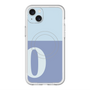 スリムプロテクションプレミアムケース with MagSafe［ オリジナル - initial two tone - O blue ］