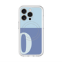 スリムプロテクションプレミアムケース with MagSafe［ オリジナル - initial two tone - O blue ］