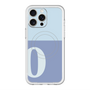 スリムプロテクションプレミアムケース with MagSafe［ オリジナル - initial two tone - O blue ］