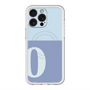 スリムプロテクションプレミアムケース with MagSafe［ オリジナル - initial two tone - O blue ］