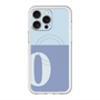 スリムプロテクションプレミアムケース with MagSafe［ オリジナル - initial two tone - O blue ］