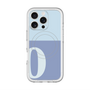 スリムプロテクションプレミアムケース with MagSafe［ オリジナル - initial two tone - O blue ］