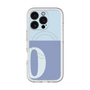 スリムプロテクションプレミアムケース with MagSafe［ オリジナル - initial two tone - O blue ］