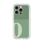 スリムプロテクションプレミアムケース with MagSafe［ オリジナル - initial two tone - O green ］