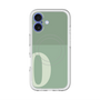 スリムプロテクションプレミアムケース with MagSafe［ オリジナル - initial two tone - O green ］