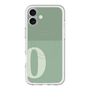 スリムプロテクションプレミアムケース with MagSafe［ オリジナル - initial two tone - O green ］