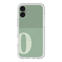 スリムプロテクションプレミアムケース with MagSafe［ オリジナル - initial two tone - O green ］