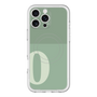 スリムプロテクションプレミアムケース with MagSafe［ オリジナル - initial two tone - O green ］
