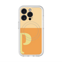 スリムプロテクションプレミアムケース with MagSafe［ オリジナル - initial two tone - P orange ］