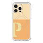 スリムプロテクションプレミアムケース with MagSafe［ オリジナル - initial two tone - P orange ］