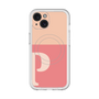 スリムプロテクションプレミアムケース with MagSafe［ オリジナル - initial two tone - P pink ］