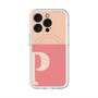 スリムプロテクションプレミアムケース with MagSafe［ オリジナル - initial two tone - P pink ］