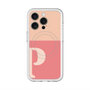 スリムプロテクションプレミアムケース with MagSafe［ オリジナル - initial two tone - P pink ］
