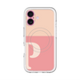 スリムプロテクションプレミアムケース with MagSafe［ オリジナル - initial two tone - P pink ］