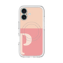 スリムプロテクションプレミアムケース with MagSafe［ オリジナル - initial two tone - P pink ］
