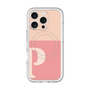 スリムプロテクションプレミアムケース with MagSafe［ オリジナル - initial two tone - P pink ］