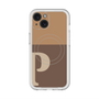 スリムプロテクションプレミアムケース with MagSafe［ オリジナル - initial two tone - P brown ］