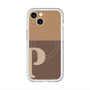 スリムプロテクションプレミアムケース with MagSafe［ オリジナル - initial two tone - P brown ］