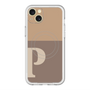 スリムプロテクションプレミアムケース with MagSafe［ オリジナル - initial two tone - P brown ］