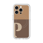 スリムプロテクションプレミアムケース with MagSafe［ オリジナル - initial two tone - P brown ］