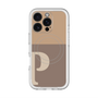 スリムプロテクションプレミアムケース with MagSafe［ オリジナル - initial two tone - P brown ］