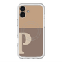 スリムプロテクションプレミアムケース with MagSafe［ オリジナル - initial two tone - P brown ］