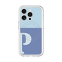 スリムプロテクションプレミアムケース with MagSafe［ オリジナル - initial two tone - P blue ］