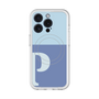 スリムプロテクションプレミアムケース with MagSafe［ オリジナル - initial two tone - P blue ］