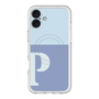 スリムプロテクションプレミアムケース with MagSafe［ オリジナル - initial two tone - P blue ］
