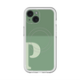 スリムプロテクションプレミアムケース with MagSafe［ オリジナル - initial two tone - P green ］