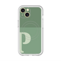 スリムプロテクションプレミアムケース with MagSafe［ オリジナル - initial two tone - P green ］