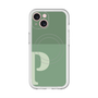 スリムプロテクションプレミアムケース with MagSafe［ オリジナル - initial two tone - P green ］