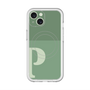 スリムプロテクションプレミアムケース with MagSafe［ オリジナル - initial two tone - P green ］